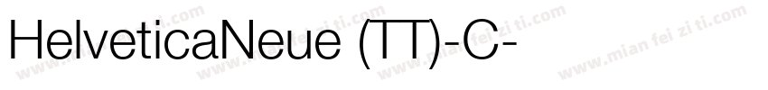 HelveticaNeue (TT)-C字体转换